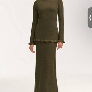 Veiled Yara Crochet Maxi skirt